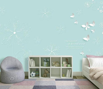 3D White Butterfly 1393 Wall Murals Wallpaper AJ Wallpaper 2 