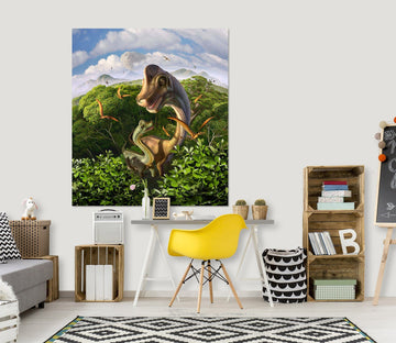 3D Long Necked Dragon 029 Jerry LoFaro Wall Sticker Wallpaper AJ Wallpaper 2 