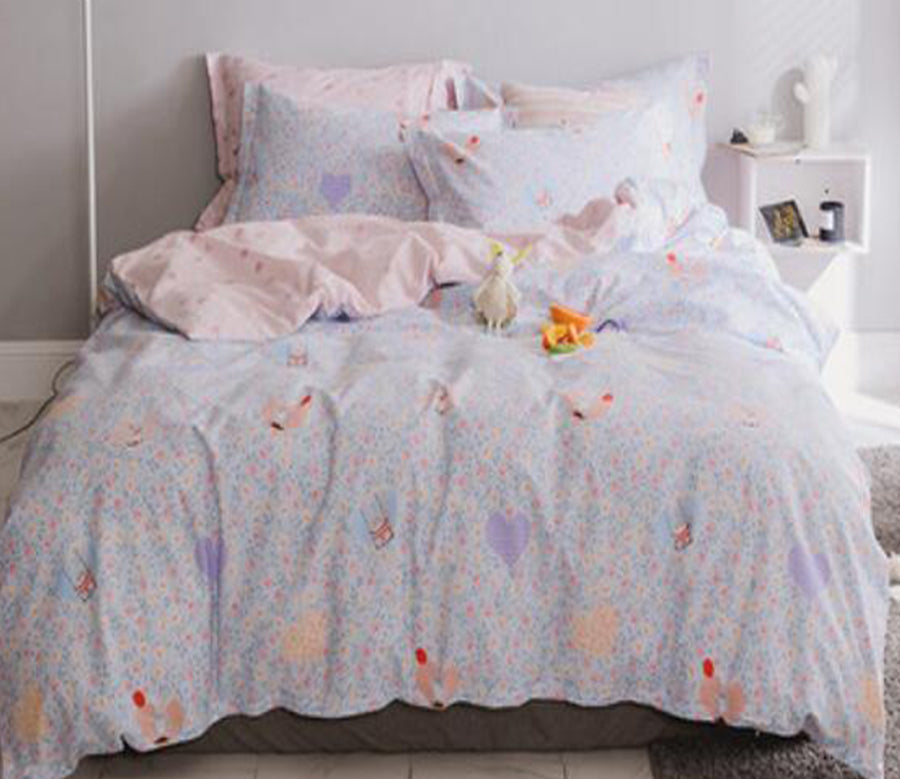 3D Floral Love 13166 Bed Pillowcases Quilt