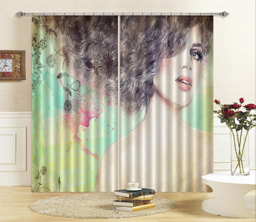 3D Long Hhair Model 002 Curtains Drapes