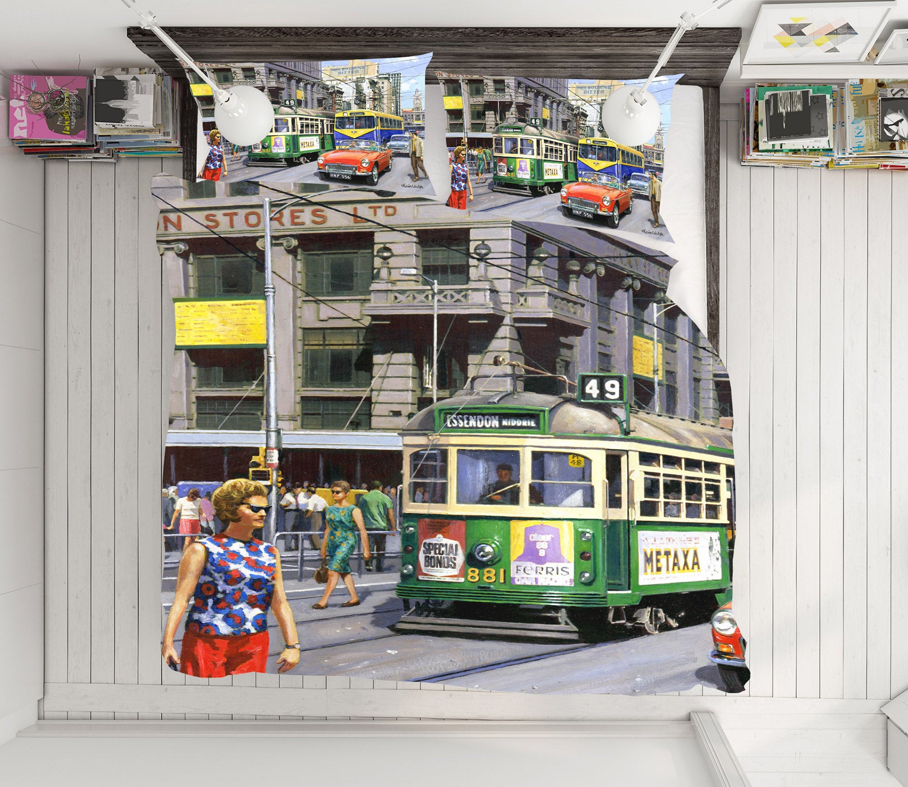 3D Bus Building 12535 Kevin Walsh Bedding Bed Pillowcases Quilt