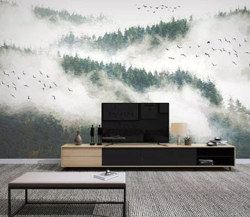 3D Misty Valley 2171 Wall Murals Wallpaper AJ Wallpaper 2 