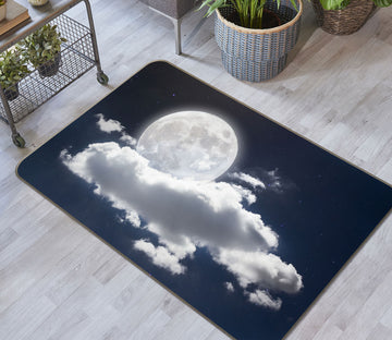3D Moon Cloud 35111 Non Slip Rug Mat