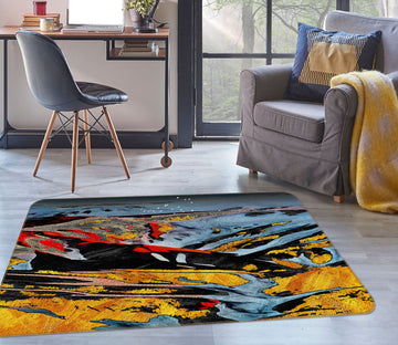 3D Mountains 27108 Non Slip Rug Mat