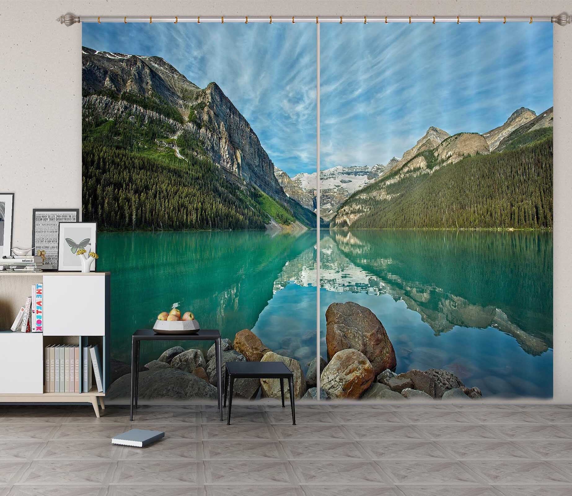 3D Clear Lake 055 Kathy Barefield Curtain Curtains Drapes Curtains AJ Creativity Home 