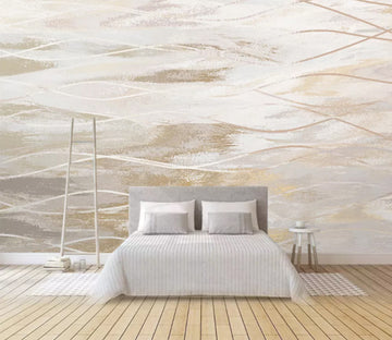 3D Yellow Wavy Line WC1843 Wall Murals