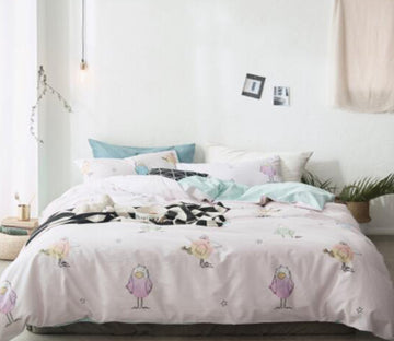 3D Flower Duck 14210 Bed Pillowcases Quilt