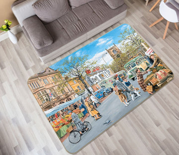 3D Market Day 1087 Trevor Mitchell Rug Non Slip Rug Mat Mat AJ Creativity Home 