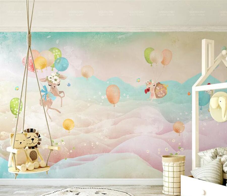 3D Colorful Balloons WC208 Wall Murals Wallpaper AJ Wallpaper 2 