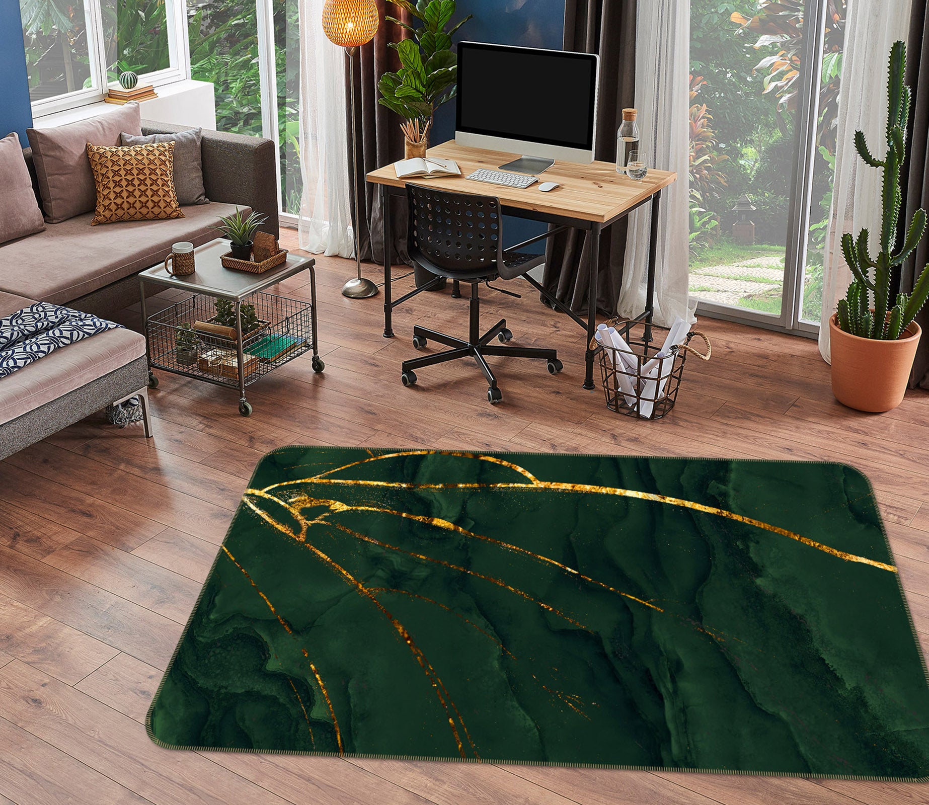 3D Marbling 36086 Non Slip Rug Mat