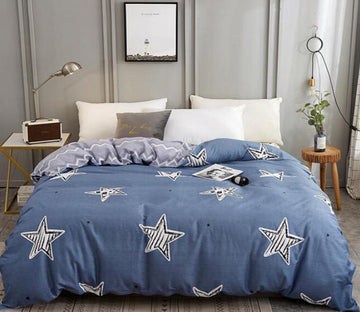 3D Five-Pointed Star 3110 Bed Pillowcases Quilt