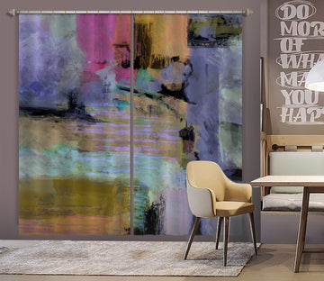 3D Painted Purple 220 Michael Tienhaara Curtain Curtains Drapes Curtains AJ Creativity Home 