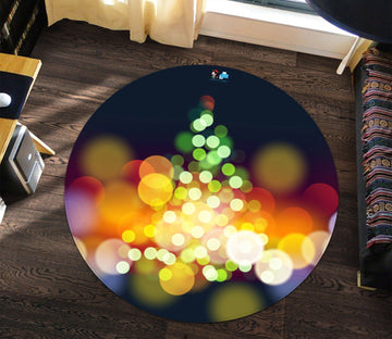 3D Hazy Neon 083 Round Non Slip Rug Mat Mat AJ Creativity Home 
