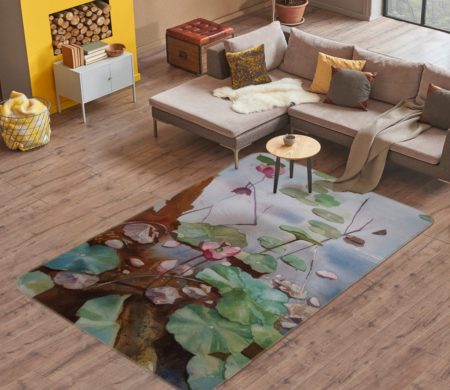 3D Lotus Leaf 33100 Non Slip Rug Mat