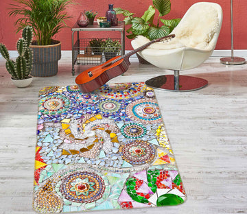 3D Colorful Pattern 33040 Non Slip Rug Mat