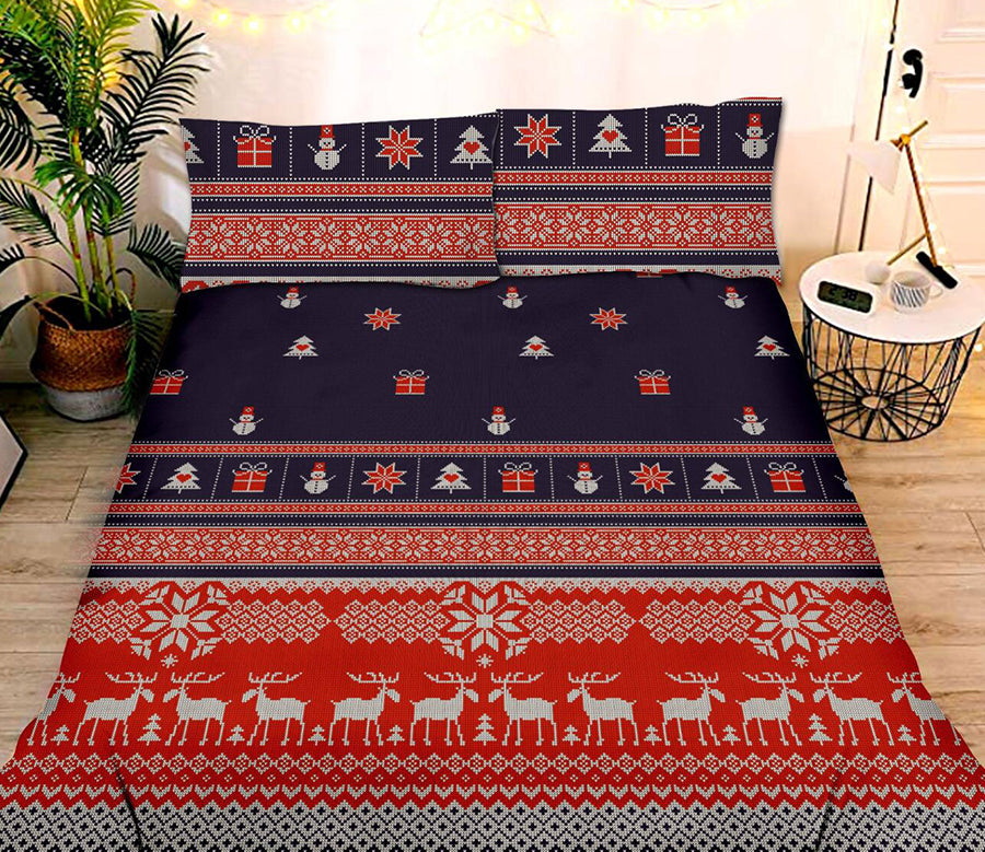 3D Christmas Pattern 45236 Christmas Quilt Duvet Cover Xmas Bed Pillowcases