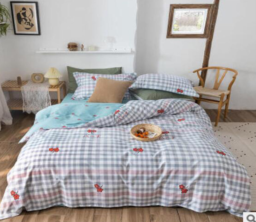3D Lattice Cherry 30323 Bed Pillowcases Quilt