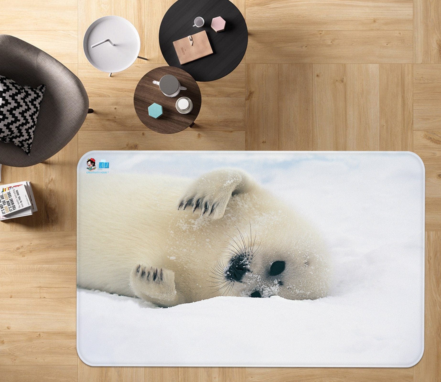 3D Sea Lions 2166 Non Slip Rug Mat Mat AJ Creativity Home 