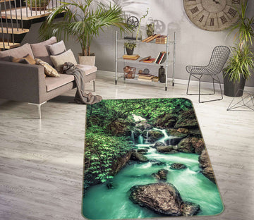 3D Stone Water 27048 Non Slip Rug Mat