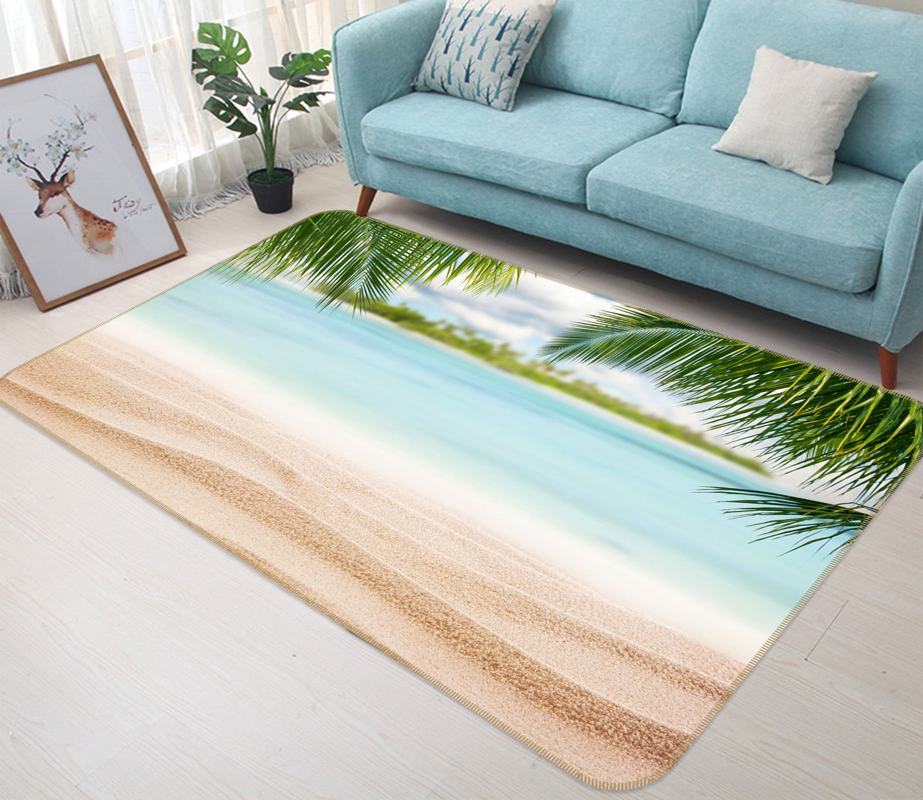 3D Seaside 76241 Non Slip Rug Mat