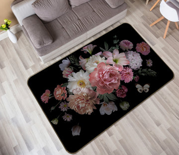 3D Flower Bush 25241 Non Slip Rug Mat