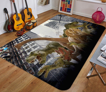 3D Building Dinosaur 56 Non Slip Rug Mat Mat AJ Creativity Home 
