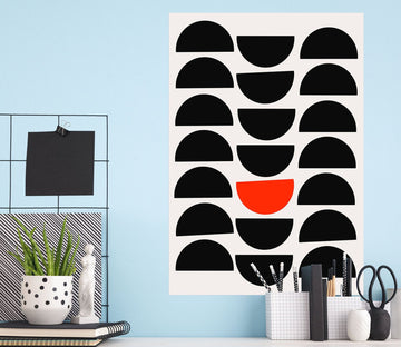 3D Black Semicircle 205 Boris Draschoff Wall Sticker Wallpaper AJ Wallpaper 2 