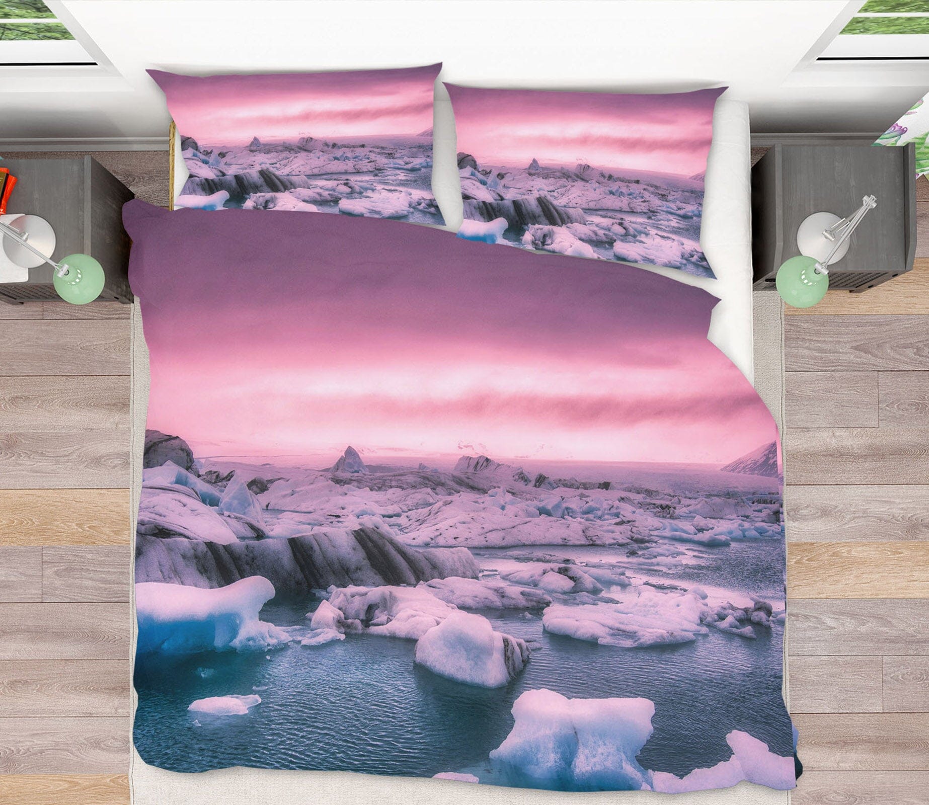 3D Pink Sunset 2156 Marco Carmassi Bedding Bed Pillowcases Quilt Quiet Covers AJ Creativity Home 