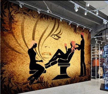 3D Pink Hair 1518 Wall Murals Wallpaper AJ Wallpaper 2 