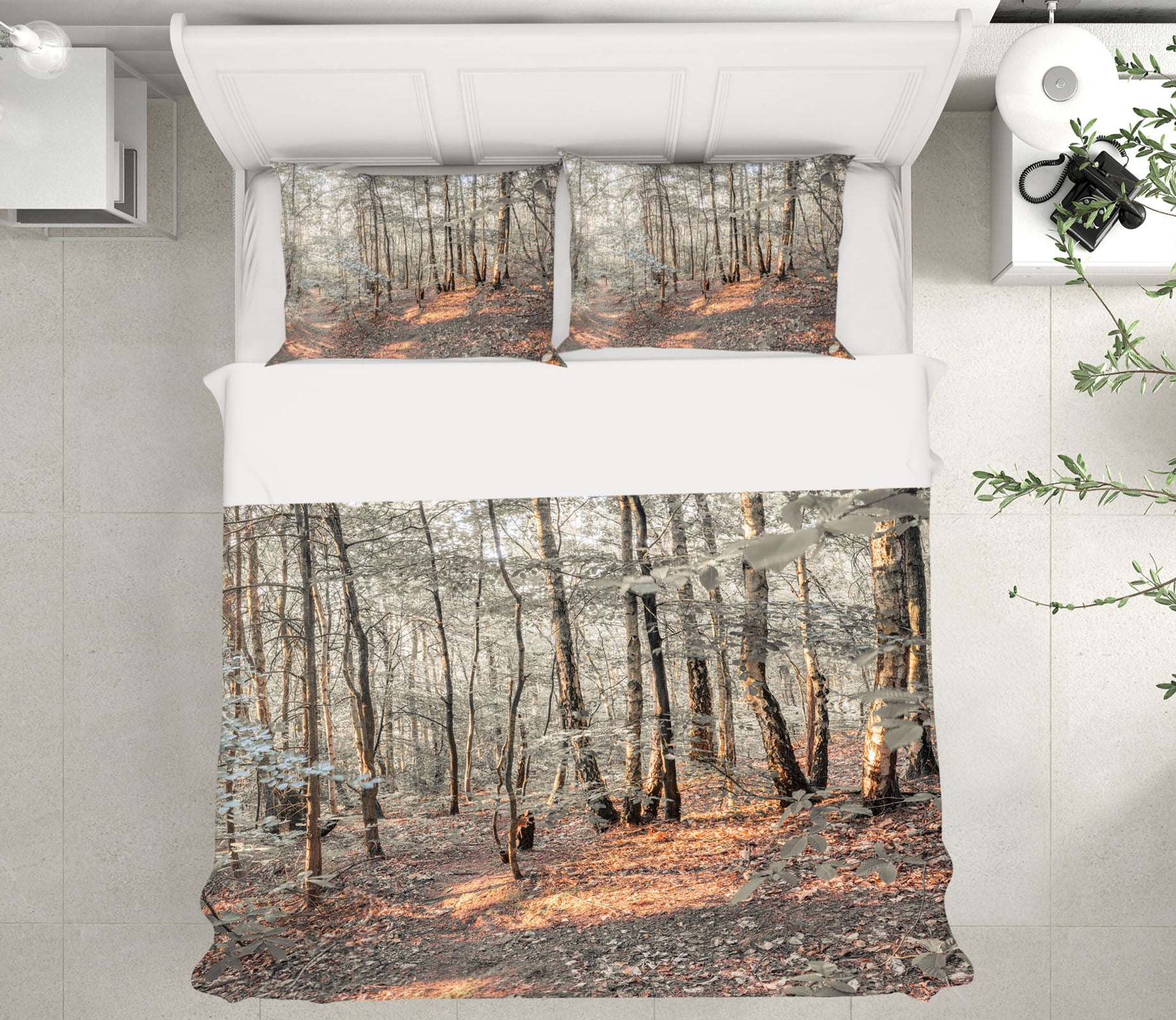 3D Forest Trees 7149 Assaf Frank Bedding Bed Pillowcases Quilt Cover Duvet Cover