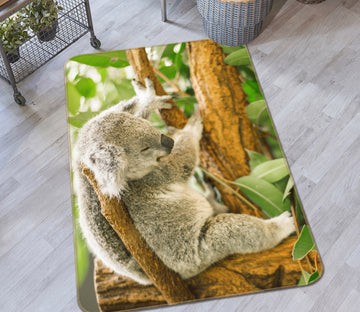 3D Koala Sleeping 181 Animal Non Slip Rug Mat