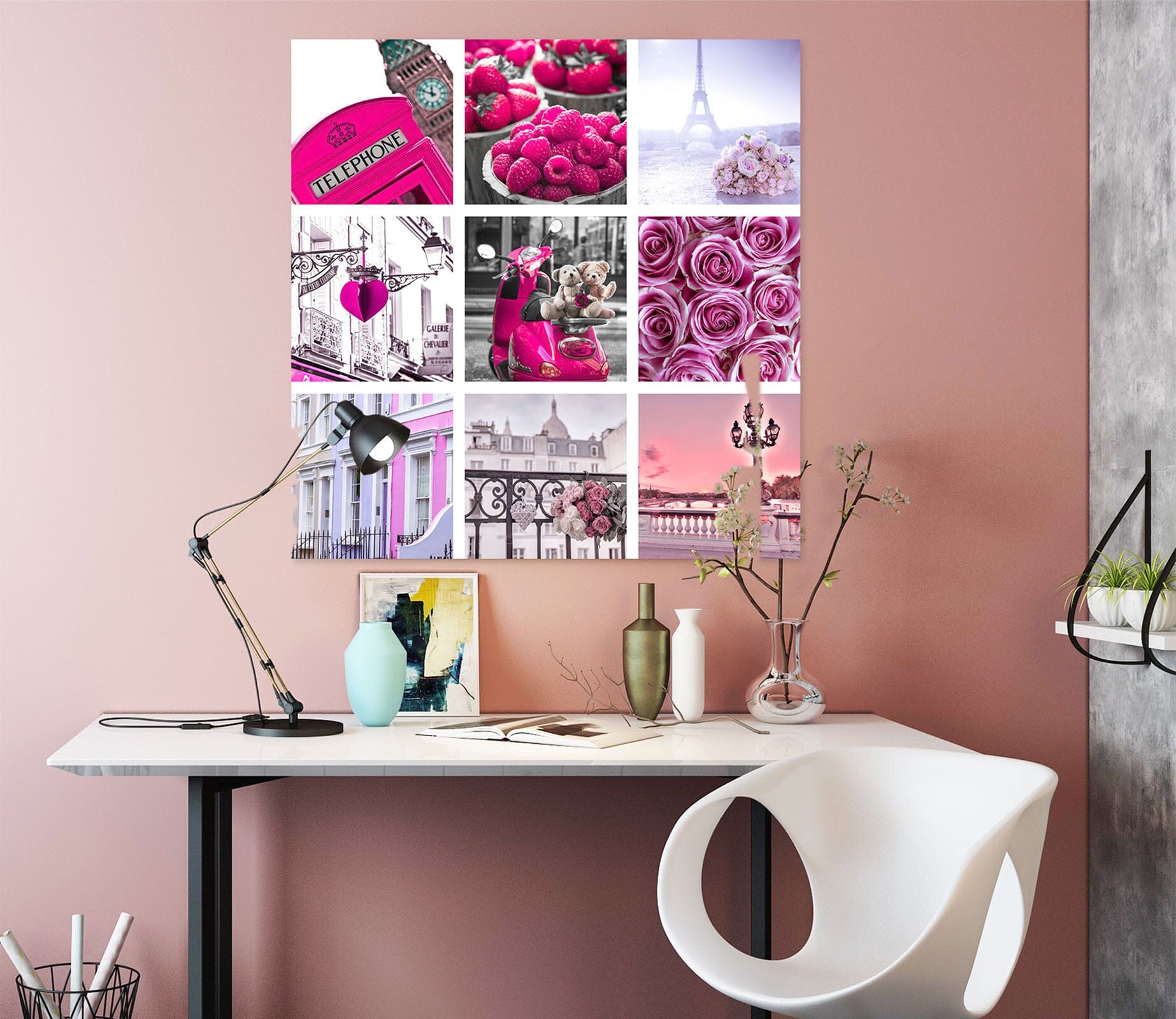 3D Pink Items 043 Assaf Frank Wall Sticker Wallpaper AJ Wallpaper 2 