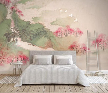 3D Lotus Pond 431 Wall Murals Wallpaper AJ Wallpaper 2 