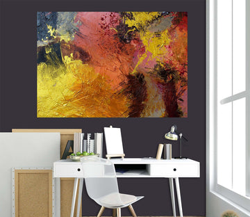 3D Yellow Graffiti 016 Allan P. Friedlander Wall Sticker Wallpaper AJ Wallpaper 2 