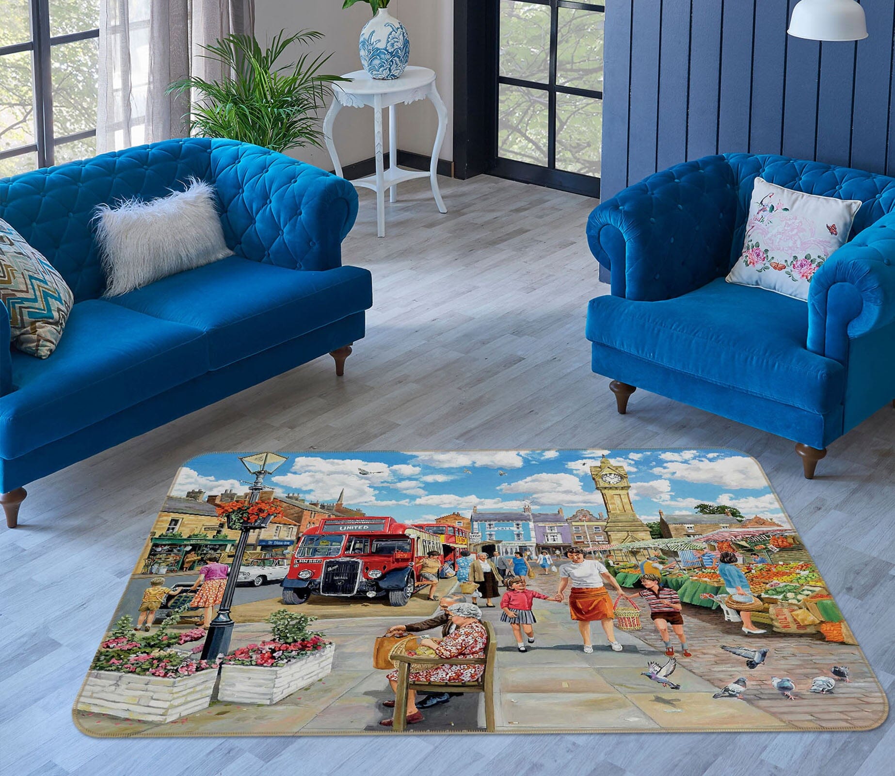 3D Lively City 1052 Trevor Mitchell Rug Non Slip Rug Mat Mat AJ Creativity Home 