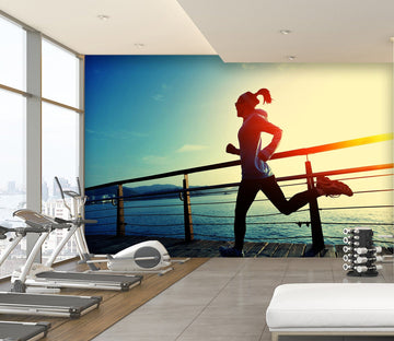 3D Morning Run 254 Wall Murals Wallpaper AJ Wallpaper 2 