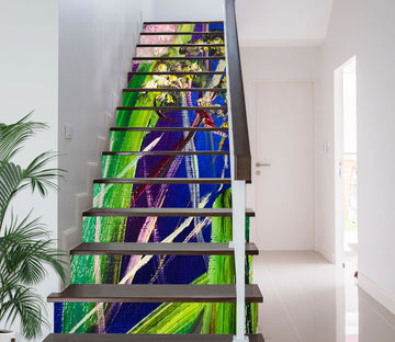 3D Green Grass Flower 2161 Skromova Marina Stair Risers