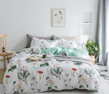 3D Leaf Mushroom 20231 Bed Pillowcases Quilt