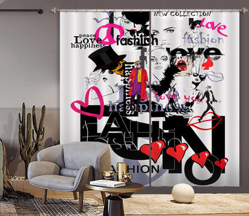 3D Color Graffiti 722 Curtains Drapes Wallpaper AJ Wallpaper 