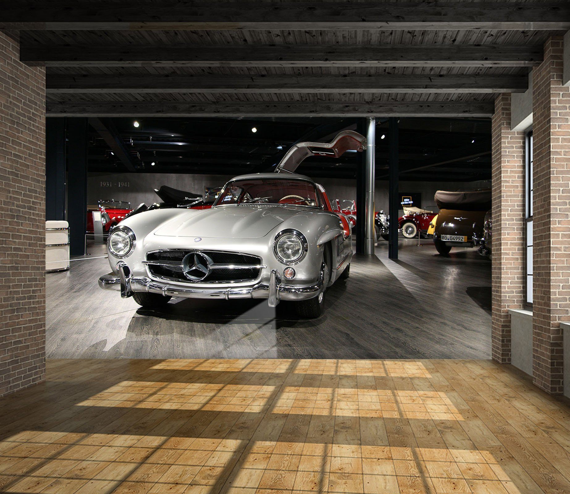 3D Mercedes 997 Vehicle Wall Murals Wallpaper AJ Wallpaper 2 