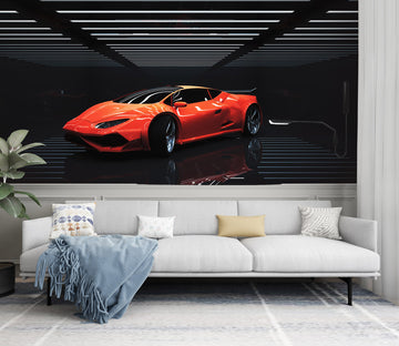 3D Luxury Car 362 Vehicle Wall Murals