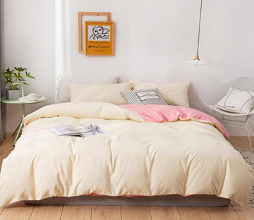 3D Creamy-White 2082 Bed Pillowcases Quilt