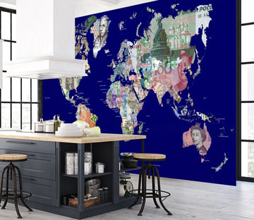 3D Color Painting 2055 World Map Wall Murals Wallpaper AJ Wallpaper 2 
