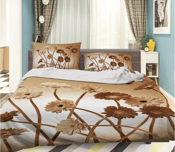 3D Chrysanthemum 093 Bed Pillowcases Quilt