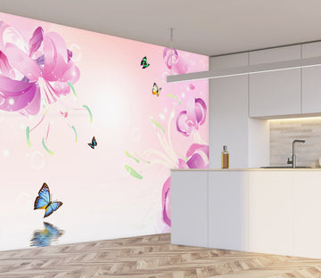 3D Pink Flowers 1539 Wall Murals Wallpaper AJ Wallpaper 2 