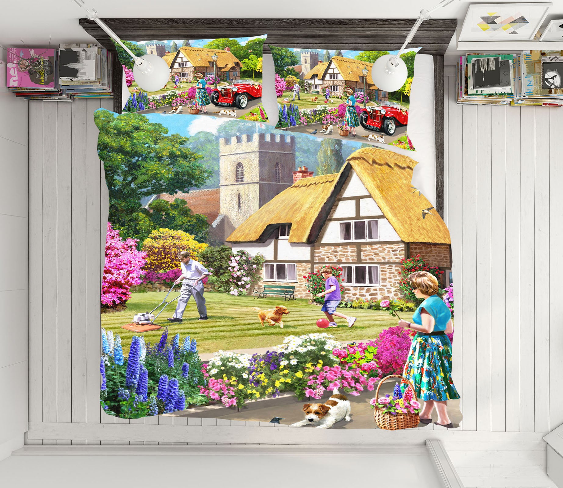 3D House Garden 12516 Kevin Walsh Bedding Bed Pillowcases Quilt