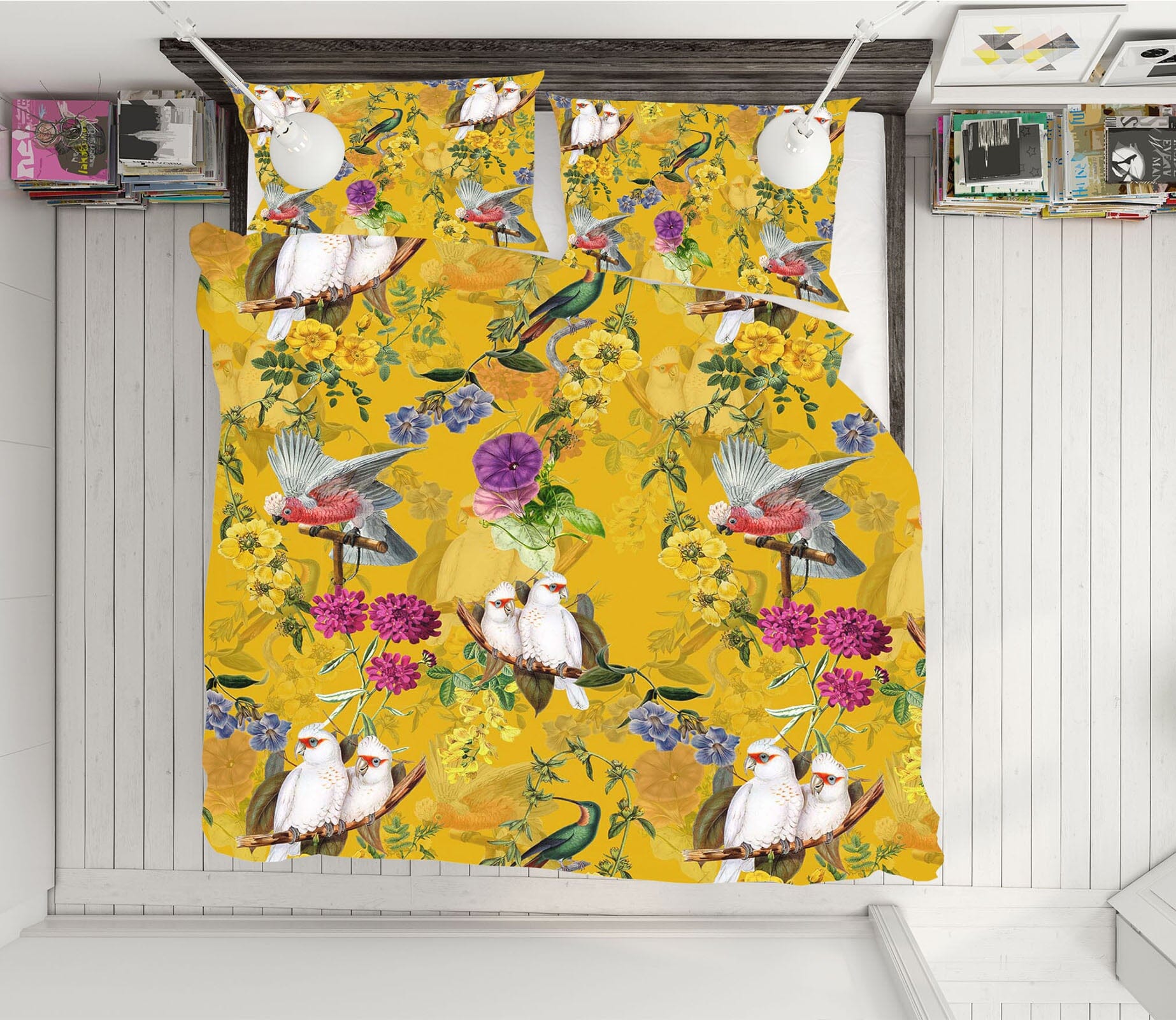 3D Color Parrot 135 Uta Naumann Bedding Bed Pillowcases Quilt Quiet Covers AJ Creativity Home 