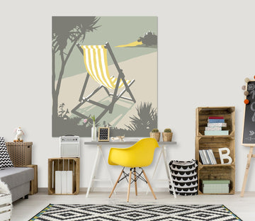 3D Marazion Deckchair 034 Steve Read Wall Sticker Wallpaper AJ Wallpaper 2 