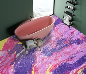 3D Purple Pink Pattern 98193 Valerie Latrice Floor Mural