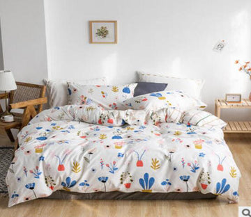 3D Colored Flowers 30116 Bed Pillowcases Quilt